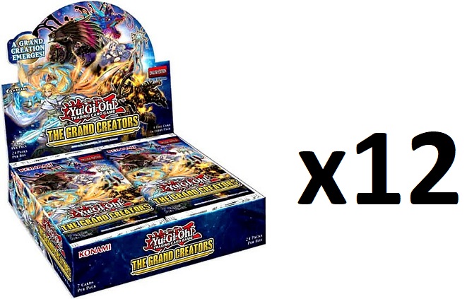 Yu-Gi-Oh The Grand Creators 1st Edition Booster CASE (12 Booster Boxes) FACTORY SEALED